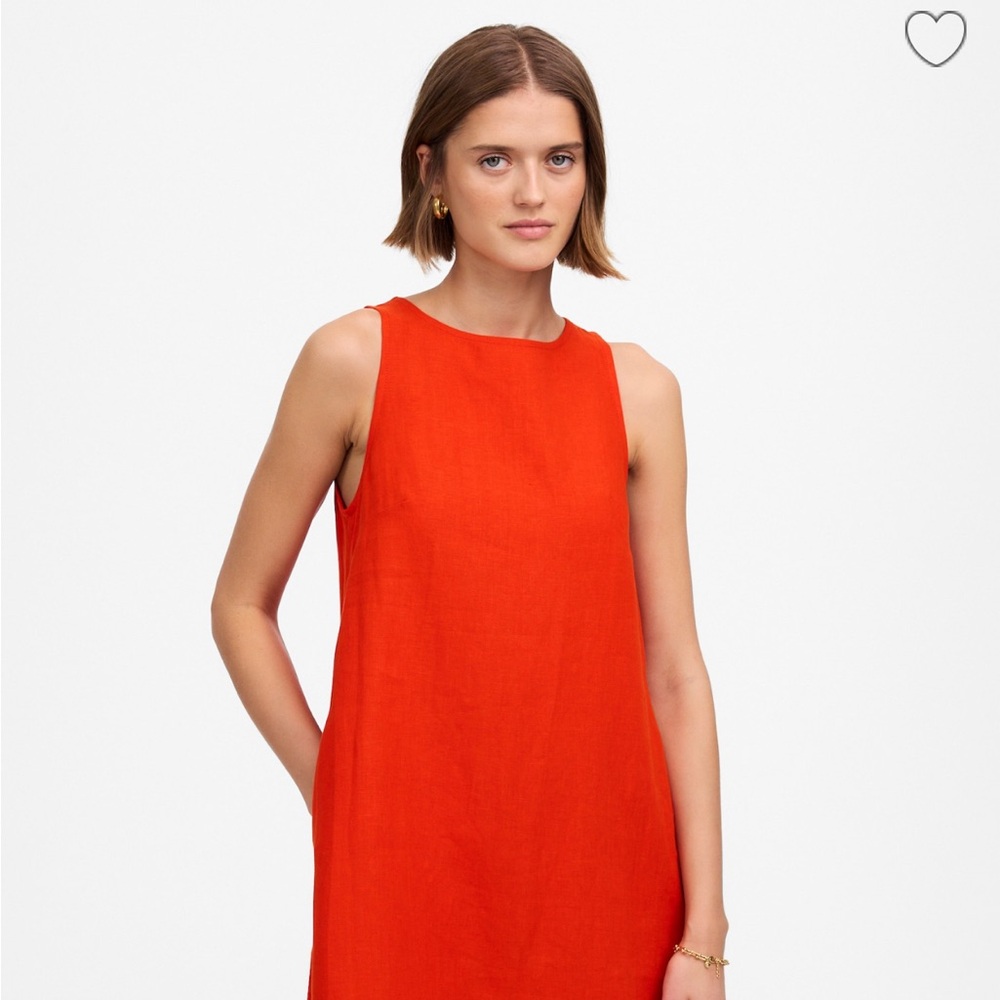 Madewell Women's Mini Dress in Vibrant Orange